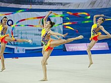 Российские гимнастки победили в групповых упражнениях на этапе Кубка вызова