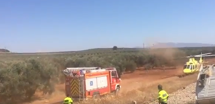 В Испании поезд врезался в грузовик