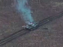 Появилось видео уничтожения техники ВСУ при попытке атаки на Теткино