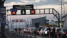 Более 200 машин ждут проезда по Крымскому мосту со стороны Тамани