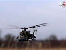 Минобороны РФ: экипаж Ми-35м нанес удар по опорному пункту ВСУ в Курской области