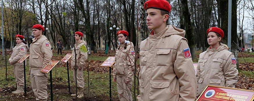 На Аллее памяти в Красногорске высадили восемь деревьев