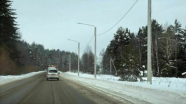 Продолжается освещение трассы Киров-Русское