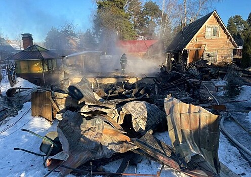 Двое подростков погибли при пожаре в&nbsp;Подмосковье