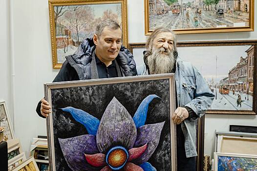 Александр Хинштейн поздравил с юбилеем курского художника и галериста Олега Радина