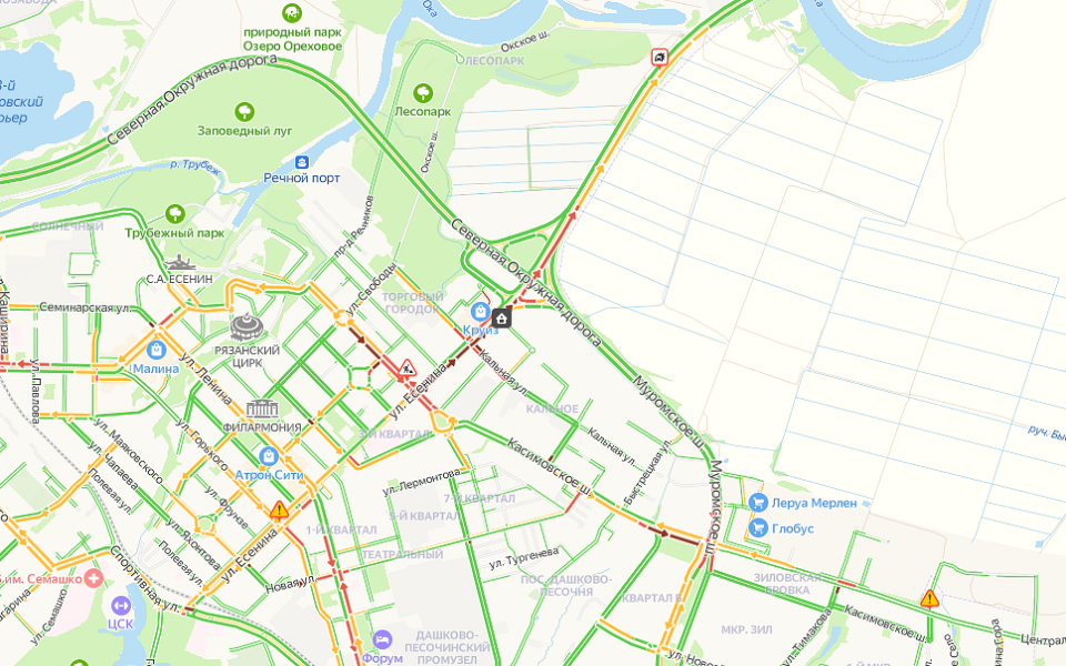 Карта платного моста рязань