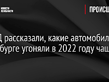 В МВД рассказали, какие автомобили в Петербурге угоняли в 2022 году чаще всего