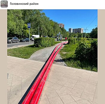 Трубы на Кронштадтский привезли для ремонта кабельной линии