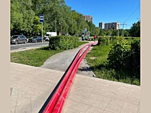 Трубы на Кронштадтский привезли для ремонта кабельной линии