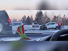 Огромная пробка сковала Карповский тракт