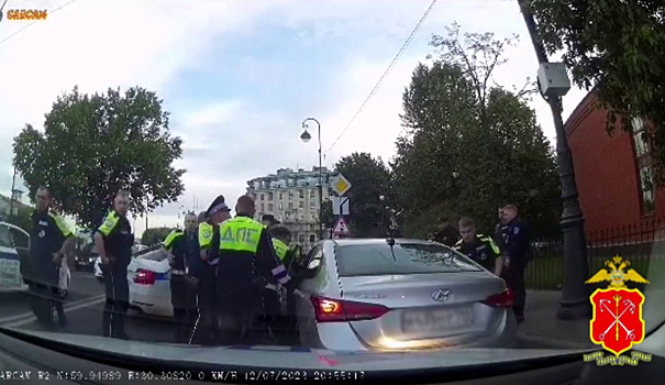 Полицией в Санкт-Петербурге за нарушение ПДД в ходе погони задержаны два нелегальных мигранта