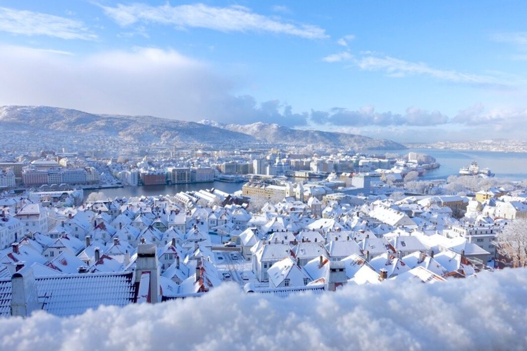 Норвегия Осло зимой