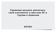 Германия решила увеличить свой контингент в миссиях ЕС в Грузии и Армении