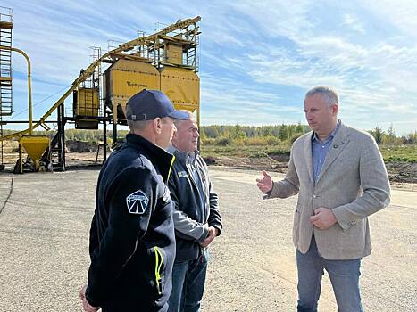 В Опарино открыли асфальтобетонный завод