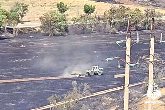 МЧС России: в Крыму потушили ландшафтный пожар на 40 га