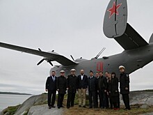 На острове в Кольском заливе торжественно открыт отреставрированный памятник летающей лодке Бе-6