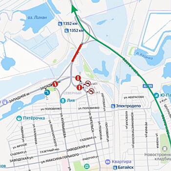 Северный подъезд к Батайску перекроют 21 и 22 июня из-за ремонтных работ