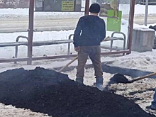 В Кирово-Чепецке подрядчику внесли представление из-за укладки асфальта в снегопад