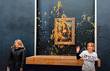 Экоактивисты в Лувре облили супом «Мону Лизу»