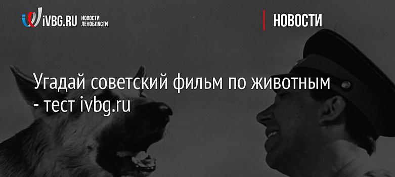 Угадай советский фильм по животным - тест ivbg.ru