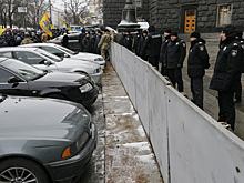 Протестующие начали акцию у кабмина Украины
