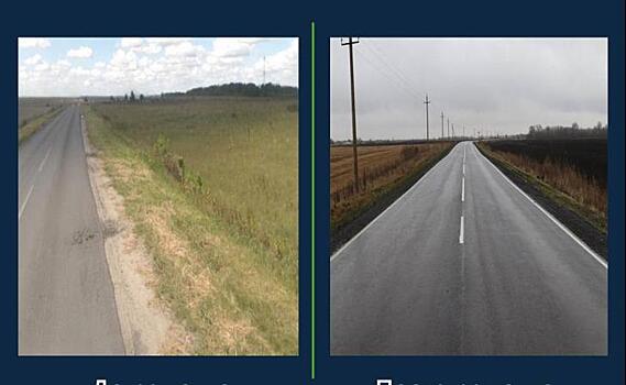 В Курском районе отремонтировали 8,3 км дороги