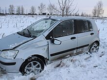 В Курганской области девушка на иномарке улетела в кювет