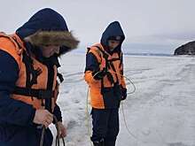 В Красноярском крае мужчина на авто провалился под лед