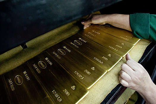 Россия втрое увеличила экспорт золота