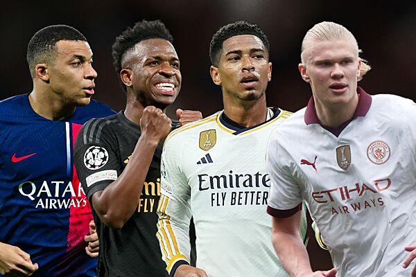 Real Madrid — Manchester Siti, Liga chempionov, 9 aprelya 2024: glavnaya zvezda  turnira, Mbappe, Xoland, Bellingem, Vinisius - Rambler/sport