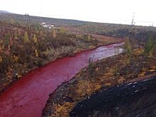 Река с водой красного цвета обнаружена под Краснодаром