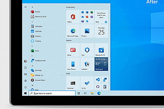 В Windows появилось новое меню «Пуск»