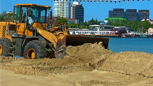 Более семи километров песчаных барьеров разобрали на пляжах Анапы