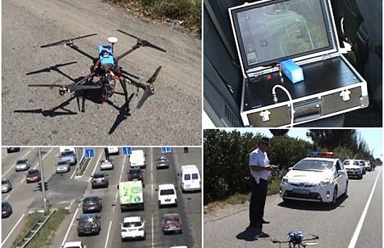 В Красноярском крае для поиска нарушителей ПДД используют дрон