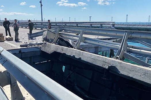 "Ъ": для взрыва Крымского моста в 2022 году применили СВУ мощностью 10 т тротила