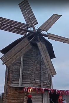 Отреставрированная ветряная мельница заработала в музее-заповеднике «Лудорвай»