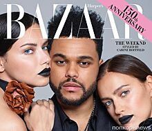 Ирина Шейк, Адриана Лима и The Weeknd украсили обложку Harper’s Bazaar