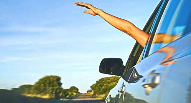 Попутный водитель взмахивает рукой и резко указывает на обочину. Что означает этот жест?