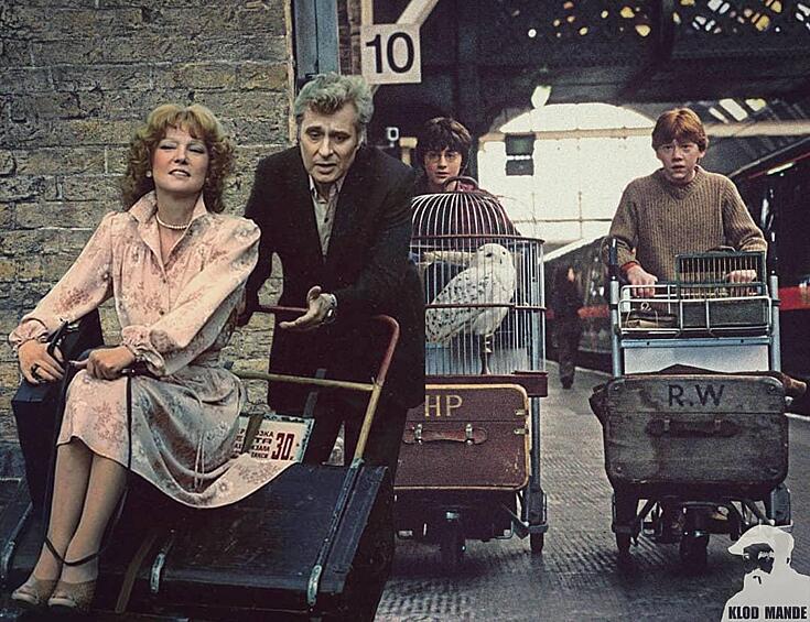 Герои фильма "Вокзал для двоих" не против запрыгнуть в поезд с Гарри Поттером: "А может в стену попробуем?"