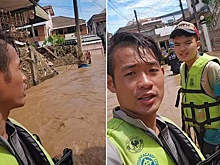 Тайский тренер, спасший 18 юных футболистов в 2018 году, вновь попал в наводнение