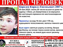 В Омске потерялся подросток