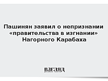 Пашинян заявил о непризнании «правительства в изгнании» Нагорного Карабаха