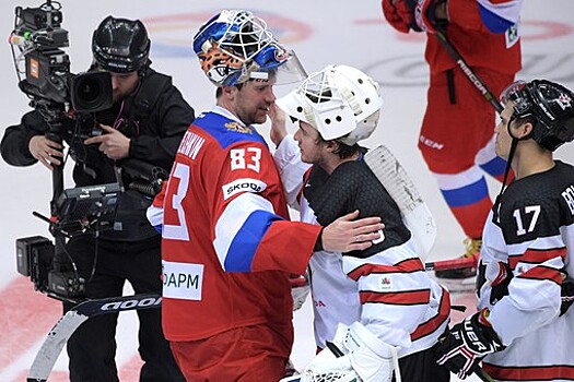 Вратарь Кошечкин признан лучшим игроком сборной России в матче с Канадой