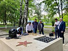 В Курске повредили отремонтированный памятник Блинову