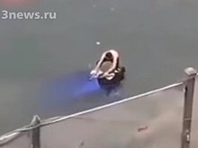 Житель Китая спас водителя тонущего авто, хотя законы запрещают спасать утопающих