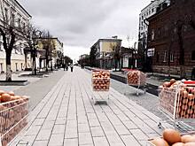 Цифровые художники прокатили по ул. Советской Оренбурга яйца из Турции