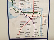 В новой схеме петербургского метро перестали указывать «коричневую» линию и продолжение Правобережной