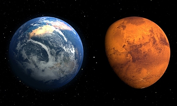 Марс был похож на Землю в начале существования