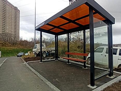 Новые павильоны появились на 17 остановках во Владивостоке