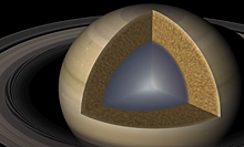 Суп из камней и льда: кольца Сатурна рассказали о его ядре